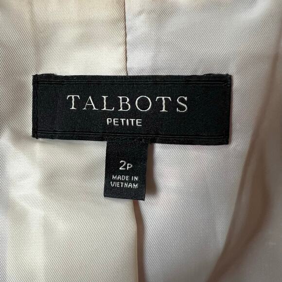 Talbots Double Breasted Pink Houndstooth Blazer 2P Plaid Jacket - Picture 11 of 13